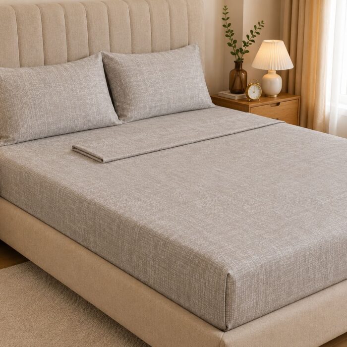 modern cotton sheet biege