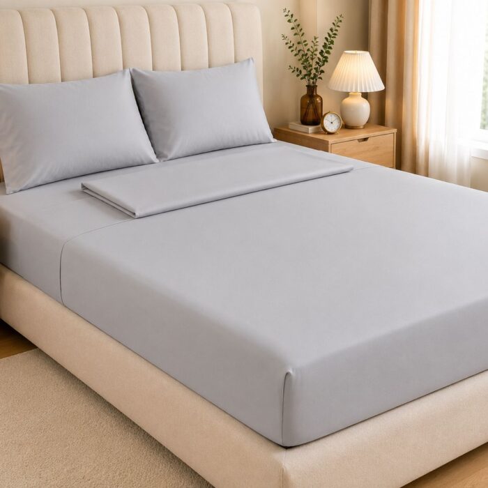 cover cotton sheet grey
