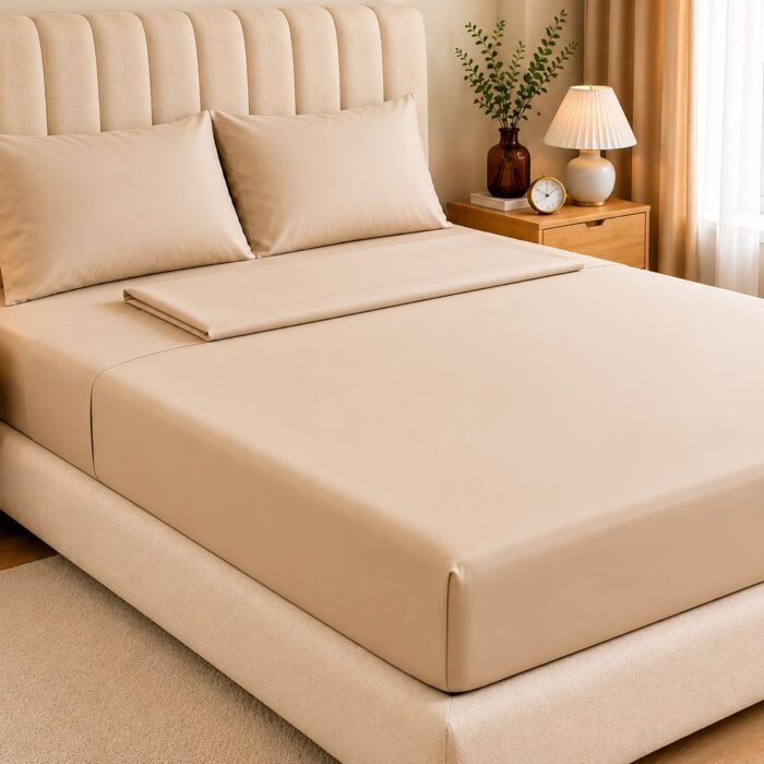 cover cotton sheet biege