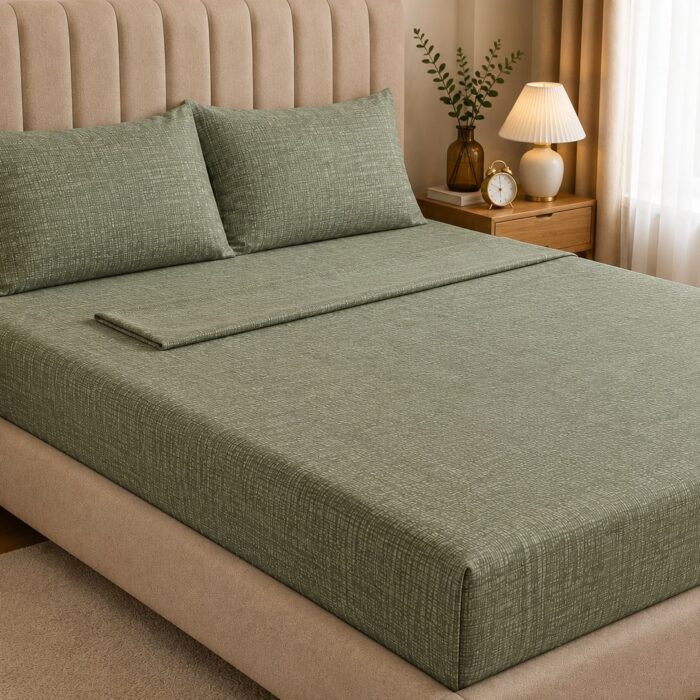 modern cotton sheet green